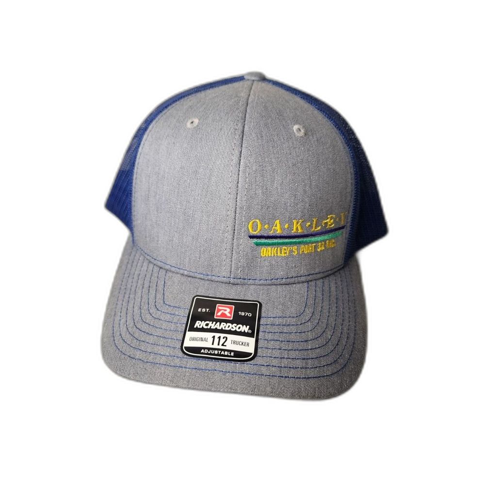 Richardson Oakley‎ Heather Gray/Royal Blue Adjustable Mesh Hat